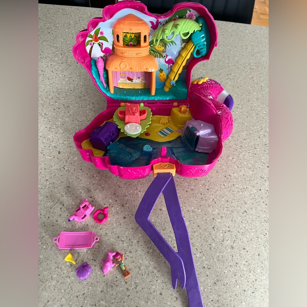 Pink and Purple Dollhouse Playset